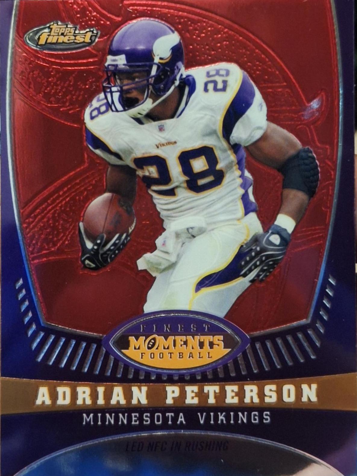 Adrian Peterson #AP7 Football Cards 2008 Topps Finest Adrian Peterson Moments