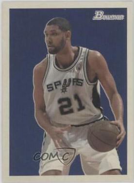 Tim Duncan #71 Basketball Cards 2009 Bowman '48