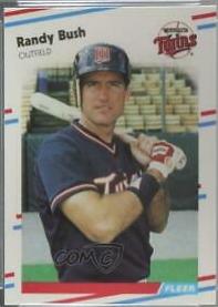 Randy Bush #6 Baseball Cards 1988 Fleer Glossy