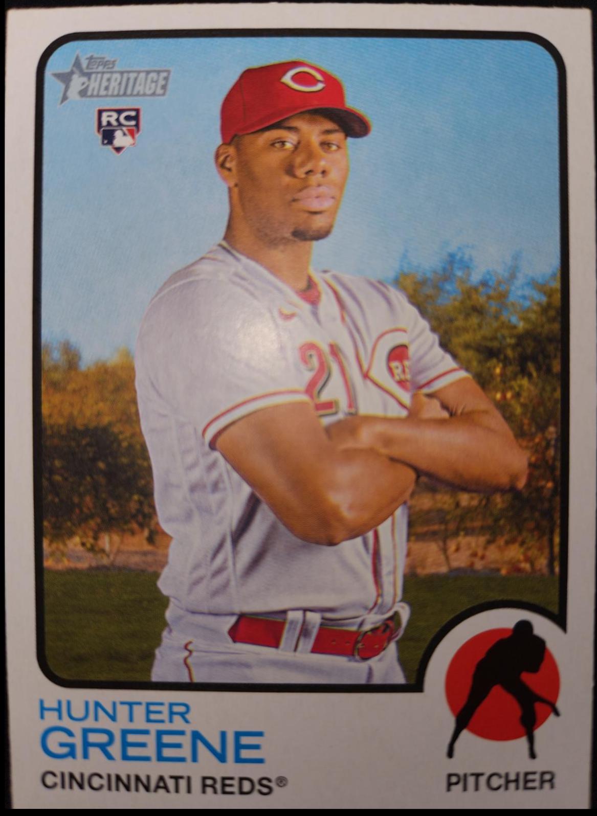 Hunter Greene #694 Baseball Cards 2022 Topps Heritage