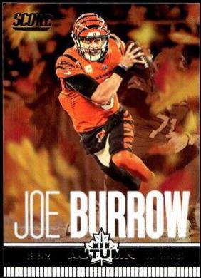 Joe Burrow #3 Football Cards 2023 Panini Score Men of Autumn