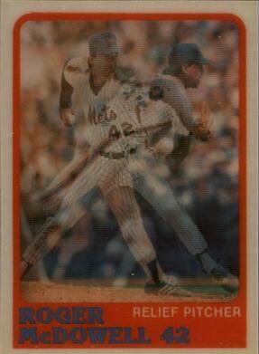 Roger McDowell #42 Baseball Cards 1988 Sportflics