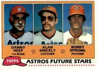 Astros Future Stars: Danny Heep / Alan Knicely / Bobby Sprowl