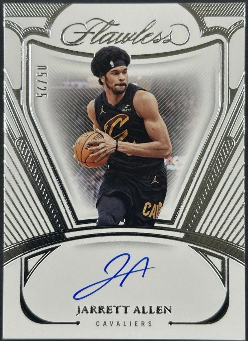 Jarrett Allen #3 Basketball Cards 2023 Panini Flawless Autograph