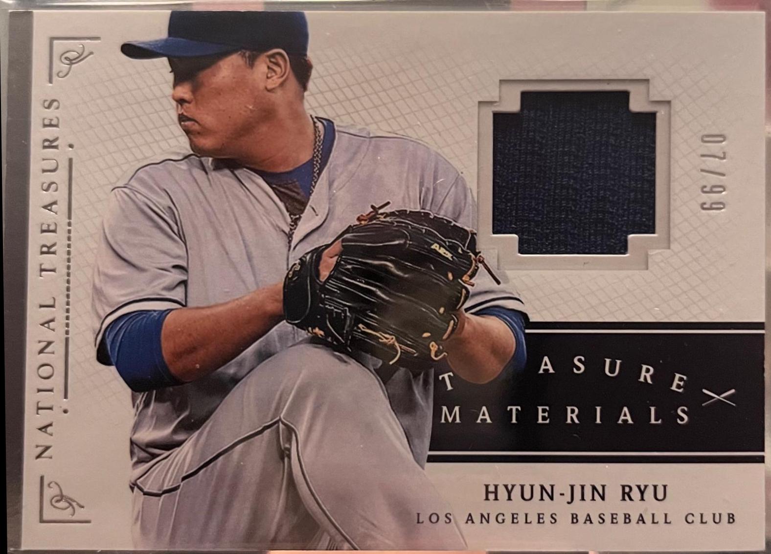 Hyun-Jin Ryu #25 Baseball Cards 2014 Panini National Treasures