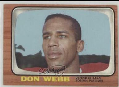 Don Webb #13 Football Cards 1966 Topps