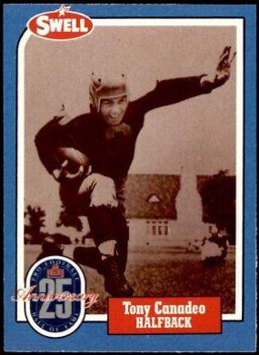 Tony Canadeo #33 Football Cards 1988 Swell Greats