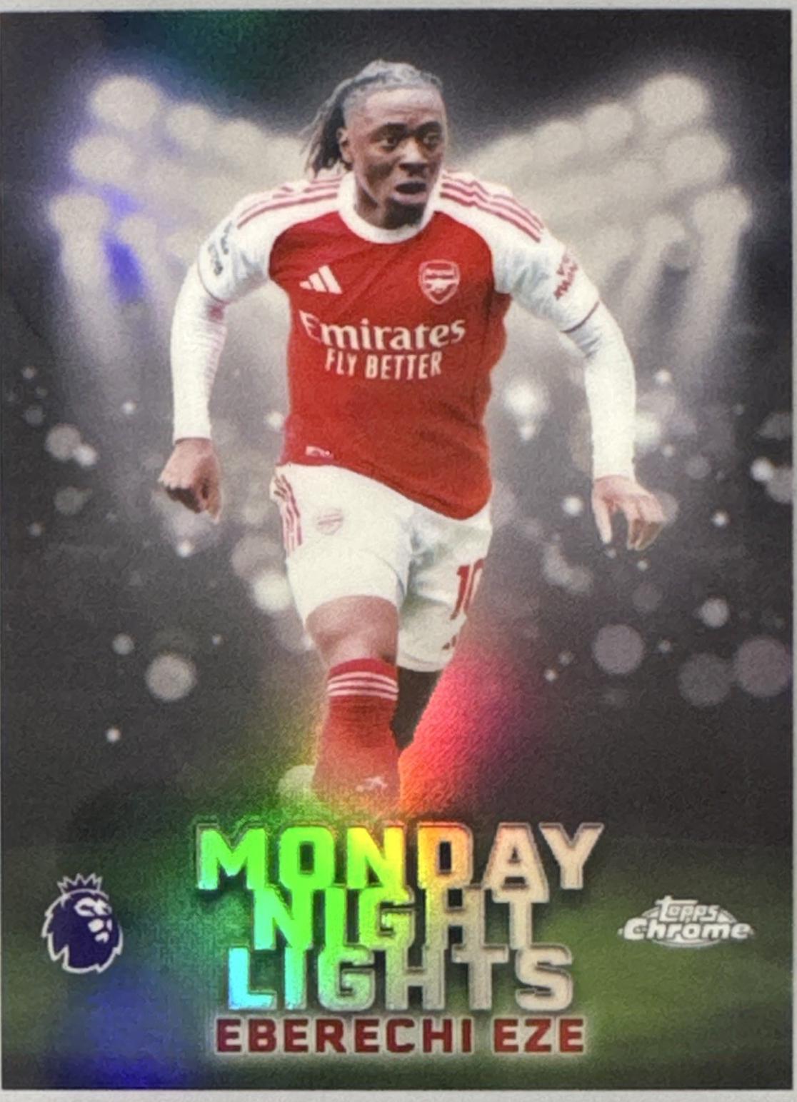 Eberechi Eze #MNL-6 2025 Topps Chrome Premier League Monday Night Lights