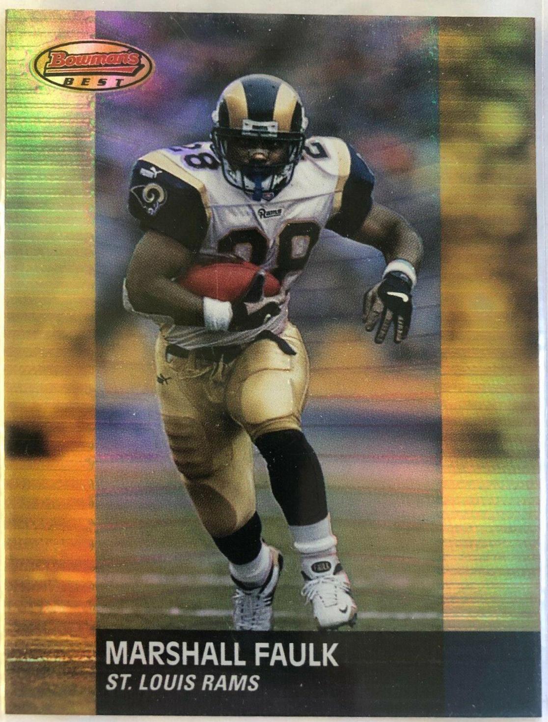 Marshall Faulk #7 Football Cards 2001 Bowman's Best