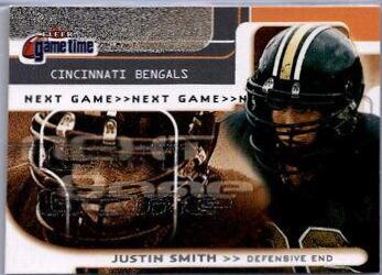 Justin Smith #138 2001 Fleer Game Time Football