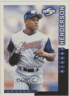 Rickey Henderson #18 Baseball Cards 1998 Score