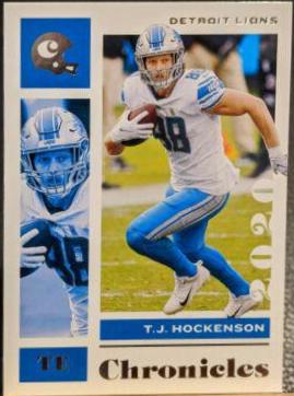 T.J. Hockenson #34 2020 Panini Chronicles Football