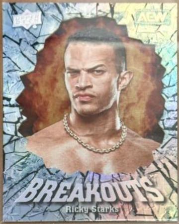 Ricky Starks #BO-25 Wrestling Cards 2022 Upper Deck AEW Breakouts