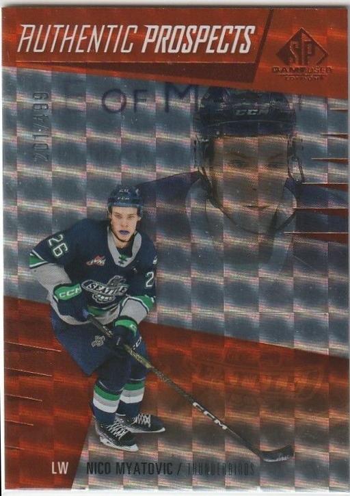 Nico Myatovic #24 2023 Sp Game Used Chl Hockey
