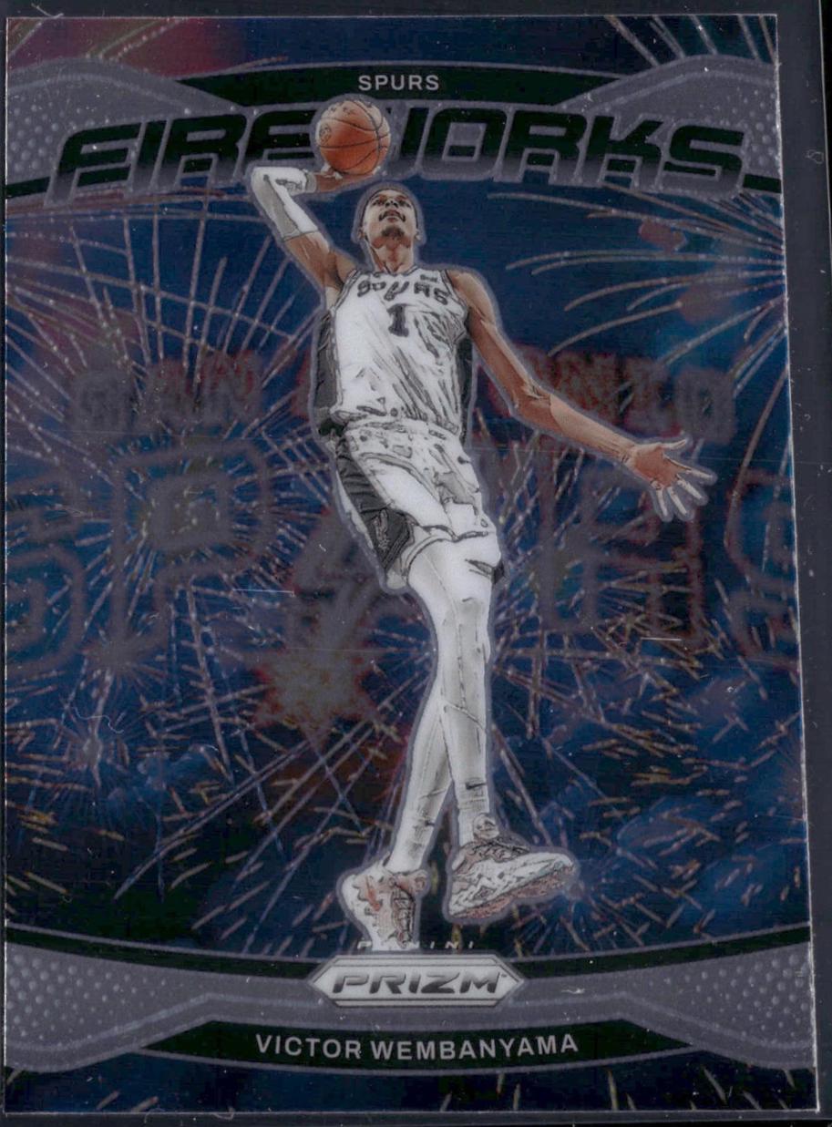 Victor Wembanyama #2 Basketball Cards 2024 Panini Prizm Fireworks