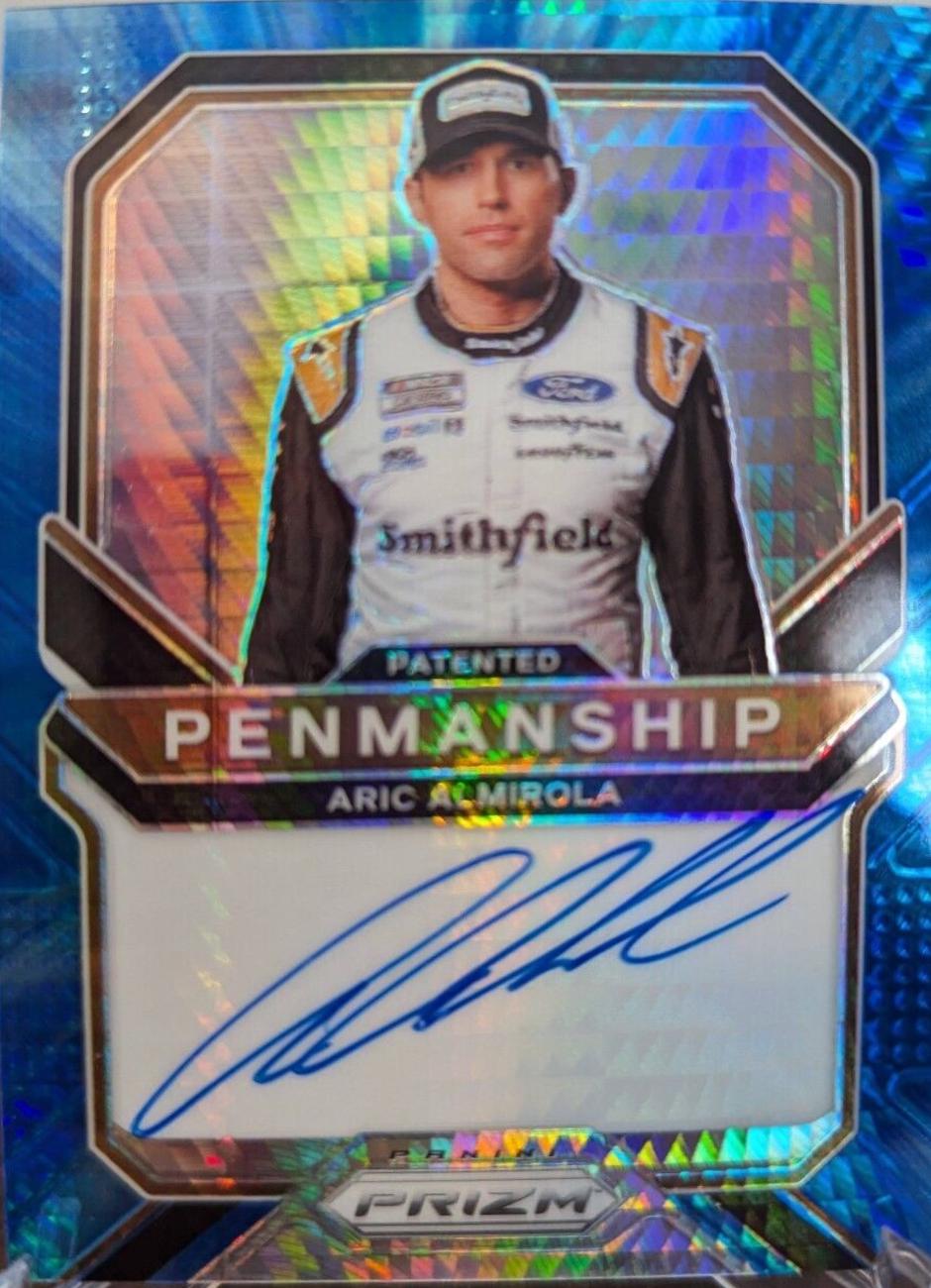 Aric Almirola #PP-AA Racing Cards 2021 Panini Prizm Patented Penmanship