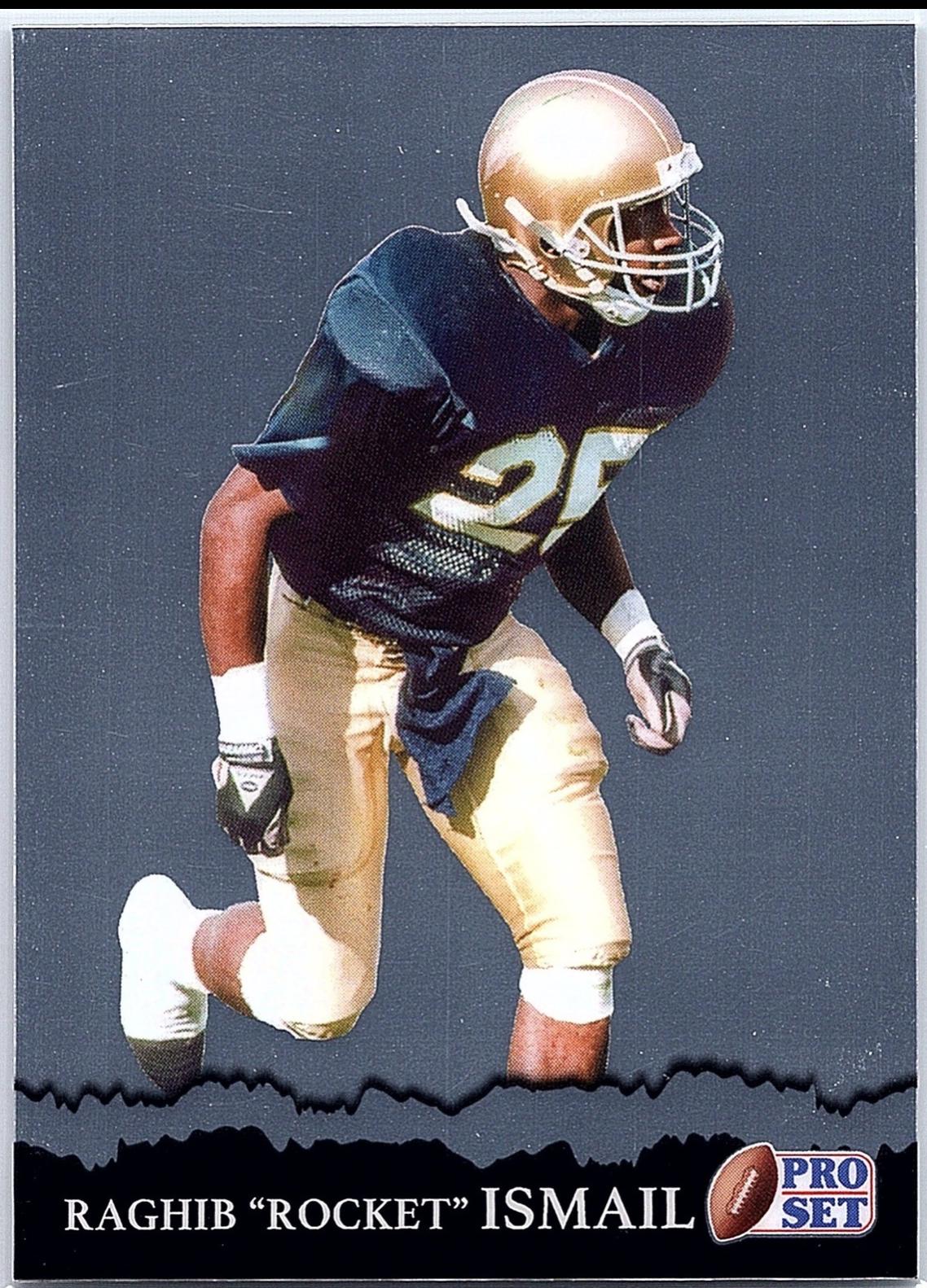 Raghib Rocket Ismail #RB-77 2025 Leaf Pro Set Metal Retro Football
