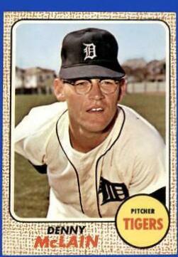 Denny McLain #40 Baseball Cards 1968 Topps
