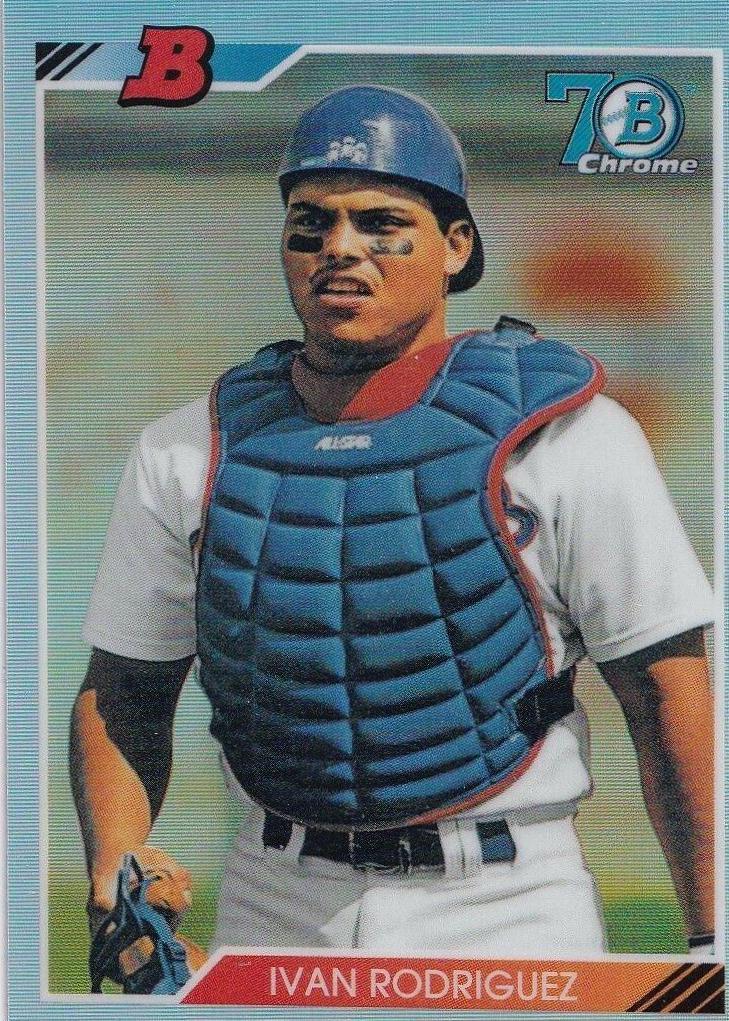 Ivan Rodriguez #92B-IR Baseball Cards 2017 Bowman 1992 Chrome