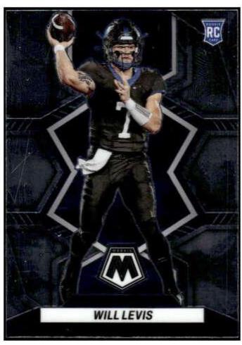 Will Levis #2 Football Cards 2023 Panini Mosaic Draft Picks