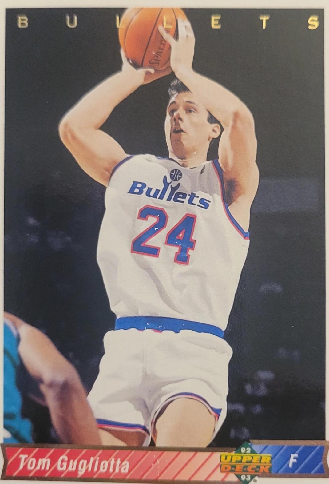 Tom Gugliotta #253 1992 Upper Deck International Basketball