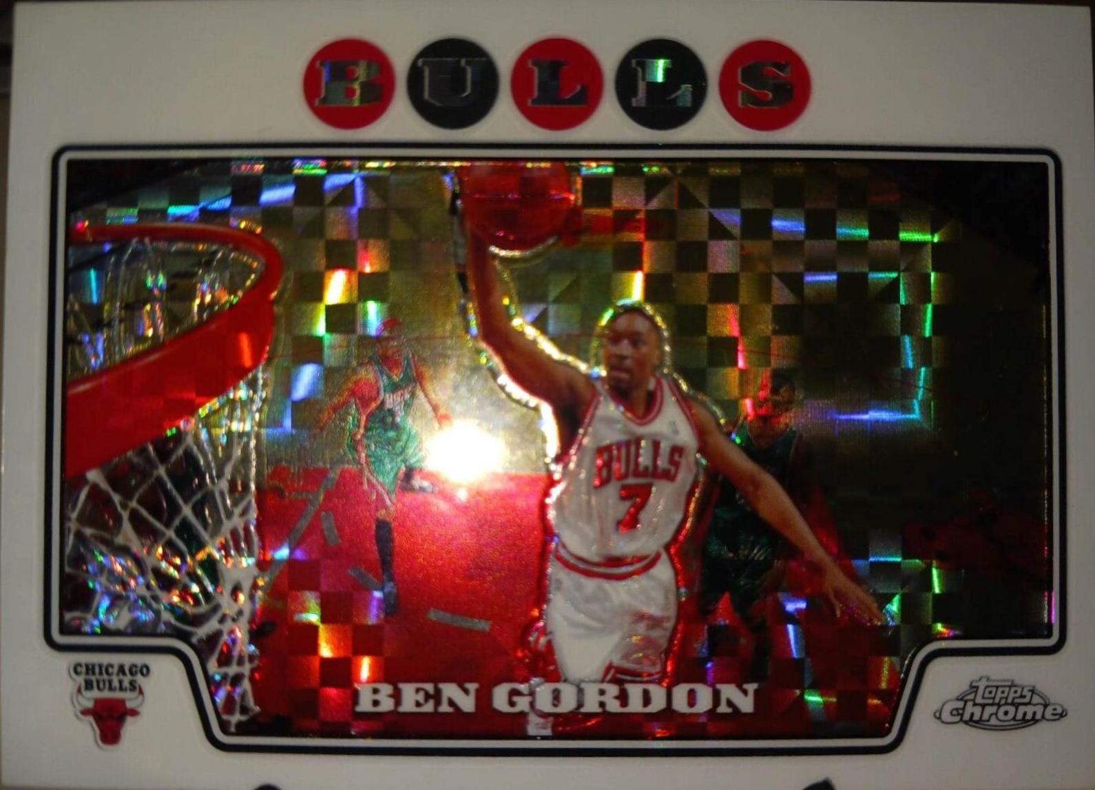 Ben Gordon Xfractor #7 Basketball Cards 2008 Topps Chrome