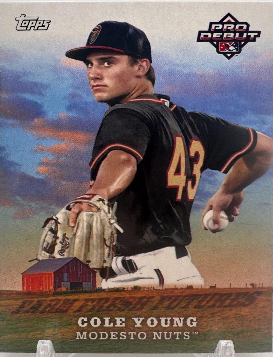 Cole Young #FF-16 Baseball Cards 2023 Topps Pro Debut Farm Fresh Futures