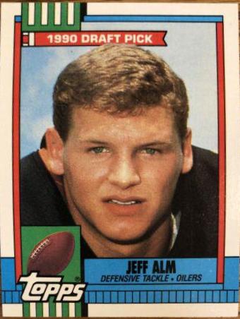 Jeff Alm #211 Football Cards 1990 Topps