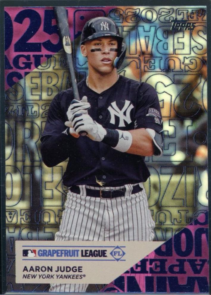 2025 Topps Training Ground Aaron Judge [Pink Foil] #TG-2 card