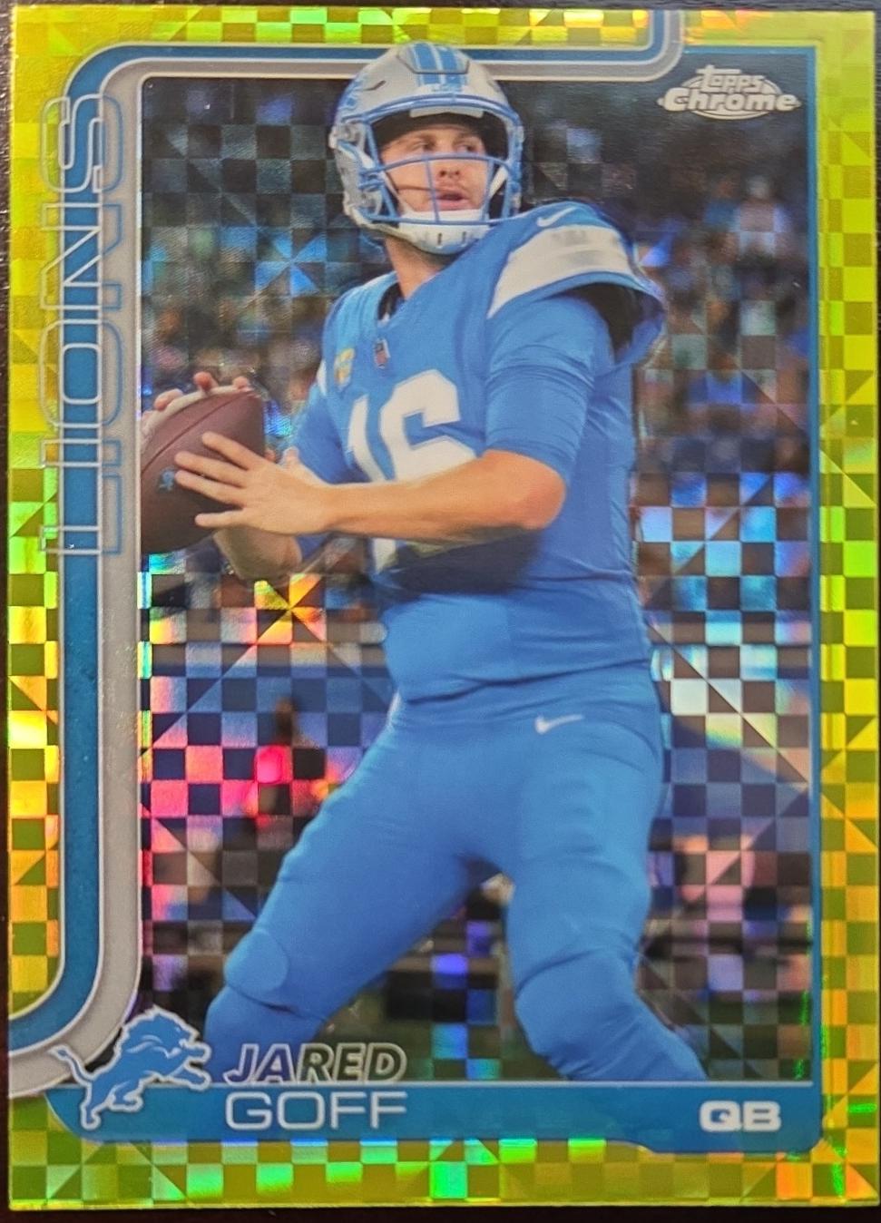 Jared Goff [X-Fractor Green] #102 Prices | 2025 Topps Chrome