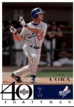 Alex Cora #523 Baseball Cards 2003 Upper Deck 40 Man