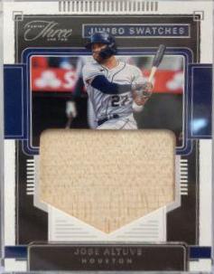 Jose Altuve #JS-JA 2022 Panini Three and Two Baseball Jumbo Swatches