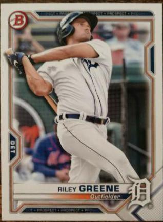 Riley Greene #BP-4 2021 Bowman Paper Prospects Baseball