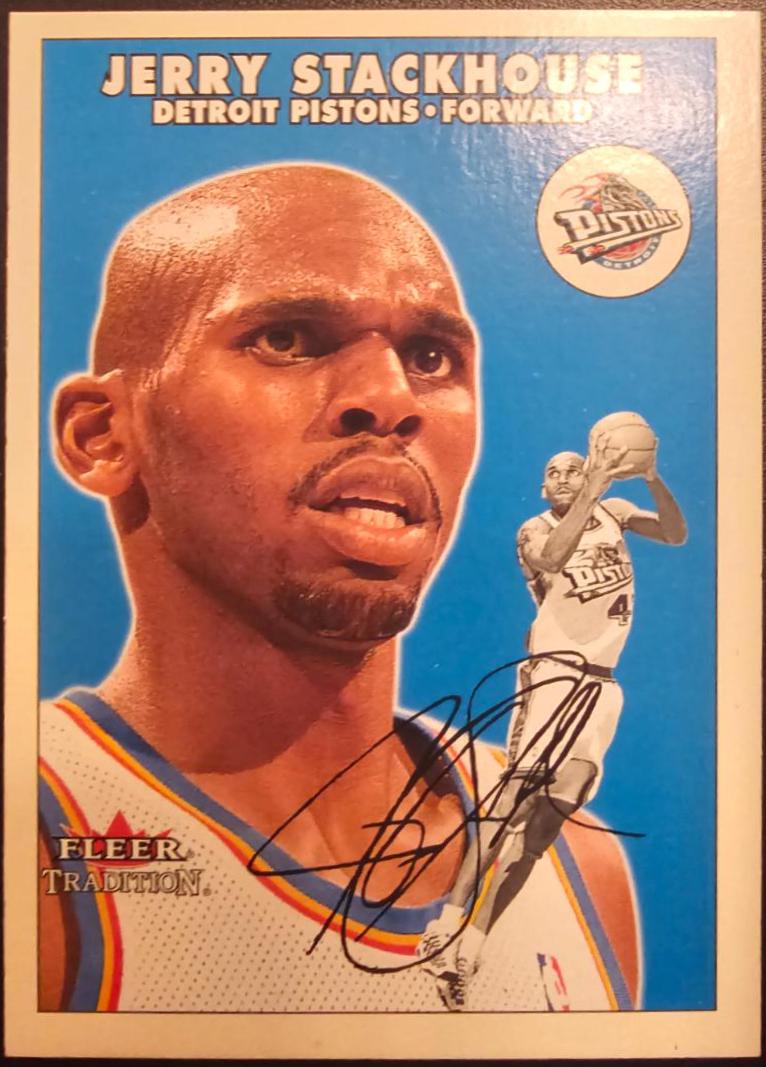 Jerry Stackhouse #33 Basketball Cards 2001 Fleer Tradition