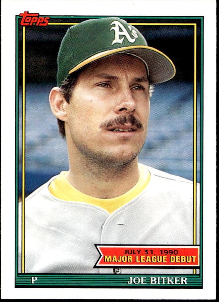 Joe Bitker #16 Baseball Cards 1991 Topps '90 M.L. Debut
