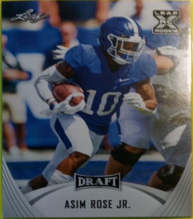 Asim Rose Jr. #18 Football Cards 2021 Leaf Draft