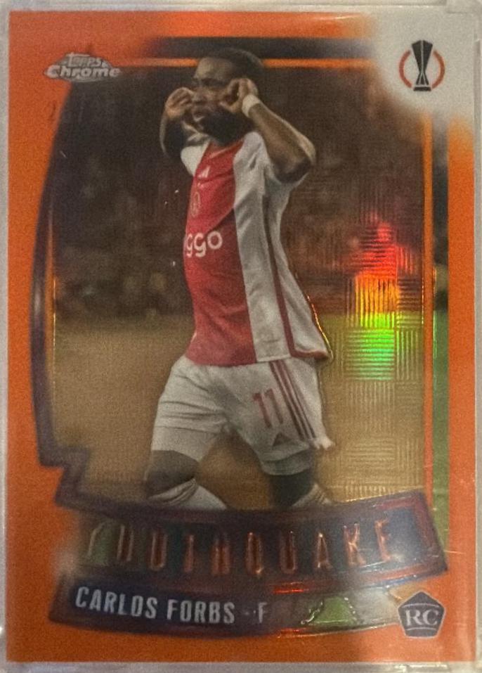 Carlos Forbs #YQ-2 2023 Topps Chrome UEFA Club Youthquake