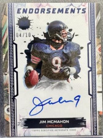 Jim McMahon #ME-JM 2023 Topps Motif Endorsements Football