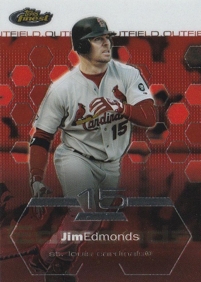 Jim Edmonds #16 Baseball Cards 2003 Finest