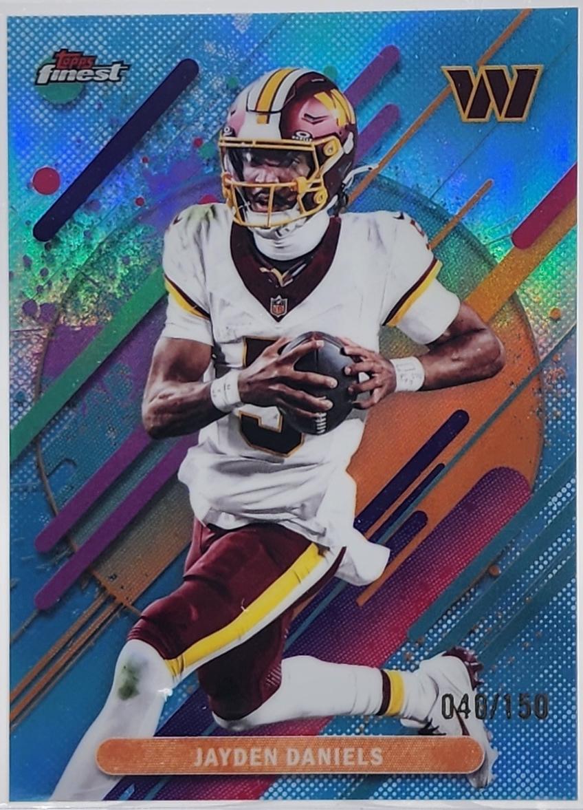 Jayden Daniels [Sky Blue Refractor] #250