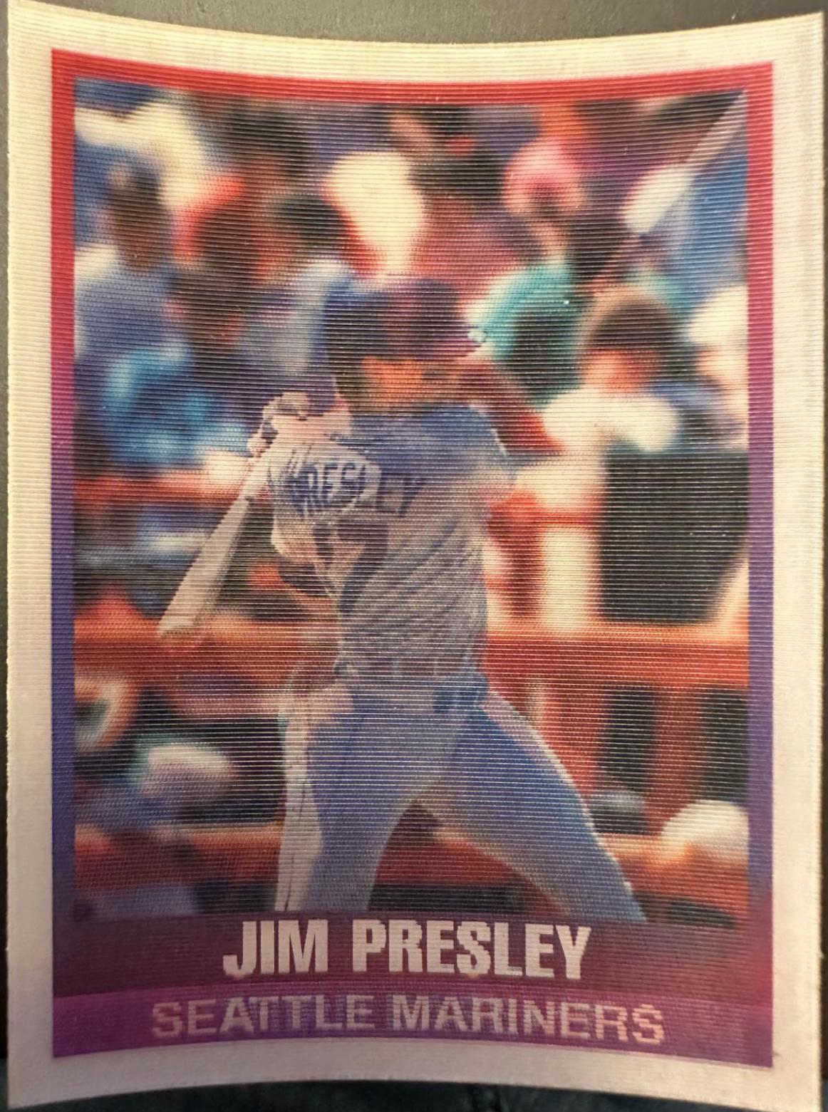 Jim Presley #7 Baseball Cards 1989 Sportflics