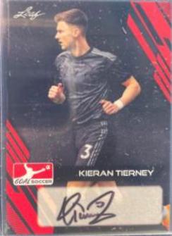 Kieran Tierney #BA-KT2 2023 Leaf Goal Autographs Soccer