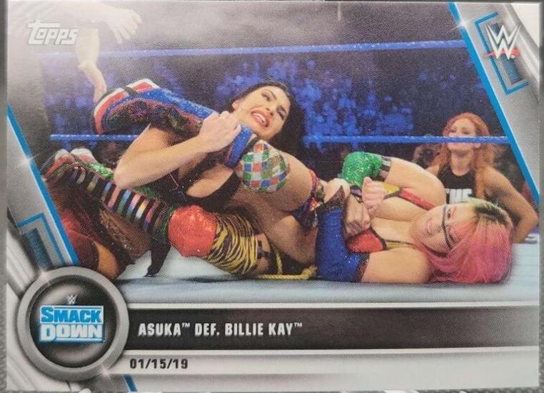Asuka def. Billie Kay #5 Wrestling Cards 2020 Topps WWE Women's Division