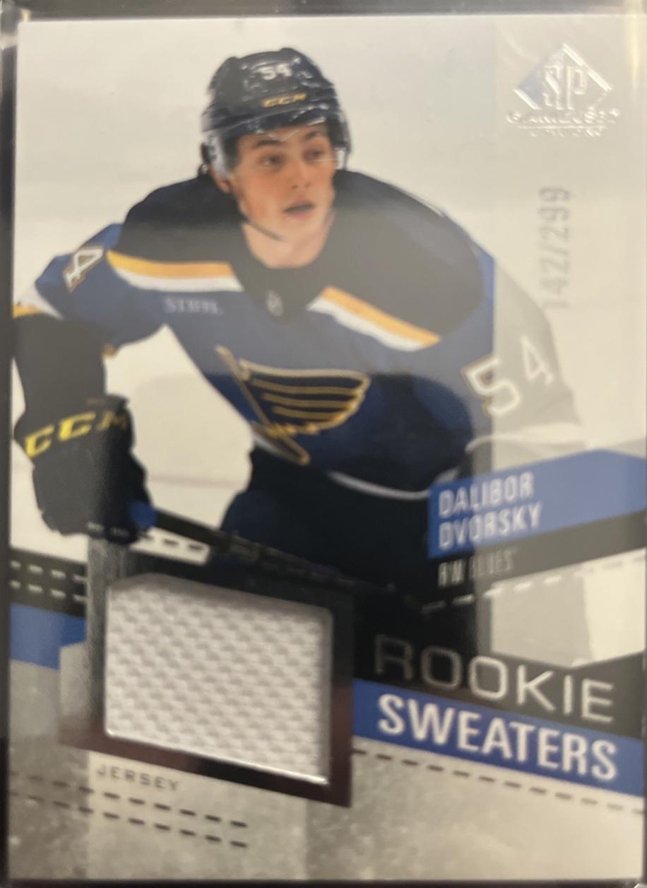 Dalibor Dvorsky #RS-DD 2025-26 SP Game Used Hockey Rookie Sweaters