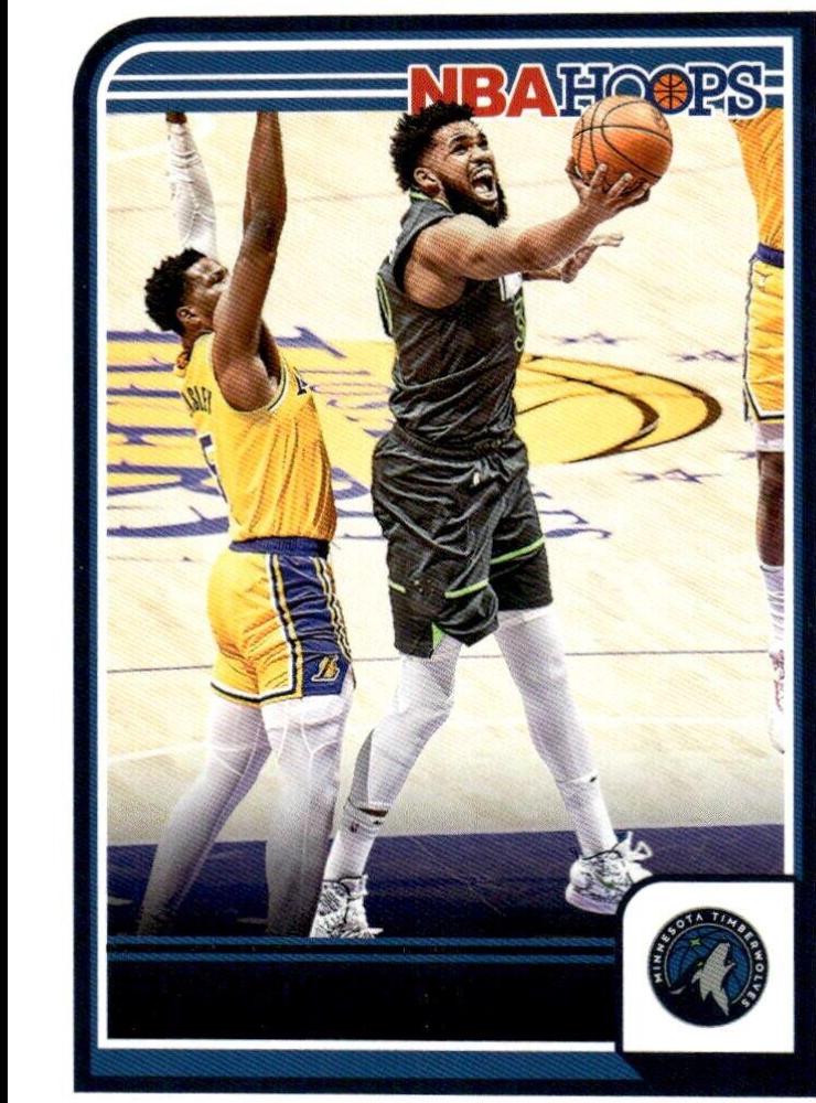 Karl Anthony Towns #19 Basketball Cards 2023 Panini Hoops