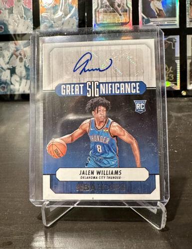 Jalen Williams #GS-JWL Basketball Cards 2022 Panini Hoops Great SIGnificance Autographs