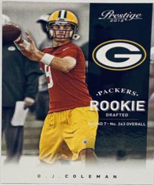 B.J. Coleman #237 Football Cards 2012 Panini Prestige