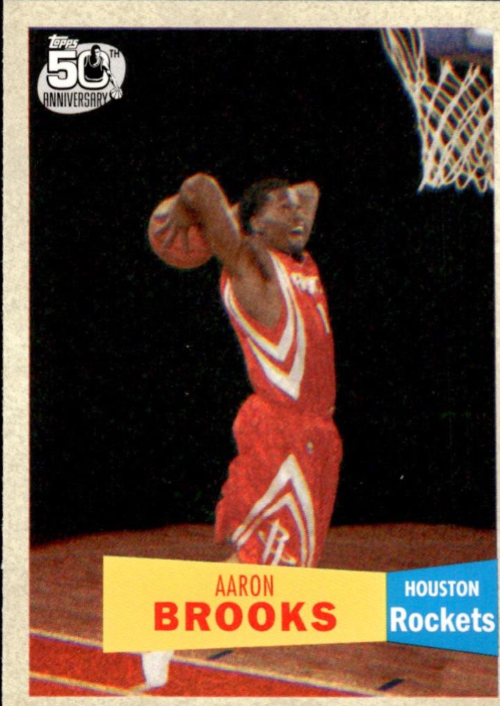 Aaron Brooks #135 2007 Topps 1957 58 Variation Basketball