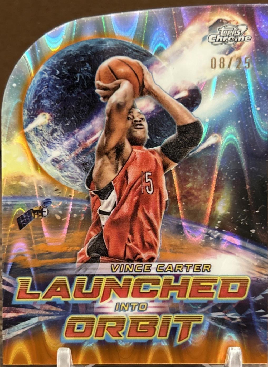 Vince Carter [Orange Galactic Refractor] #LIO-22