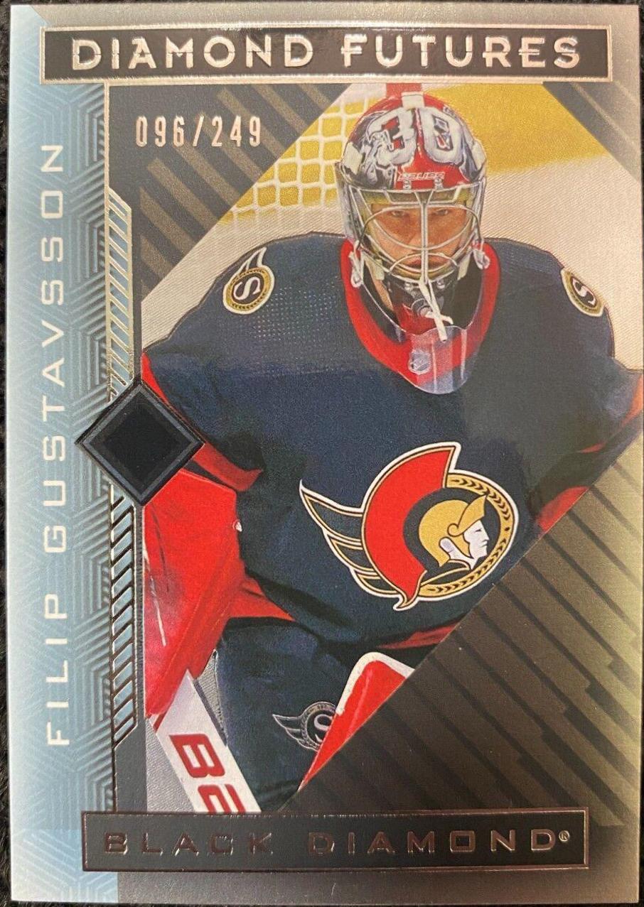Filip Gustavsson #BDF-FG Hockey Cards 2021 Upper Deck Black Diamond Futures